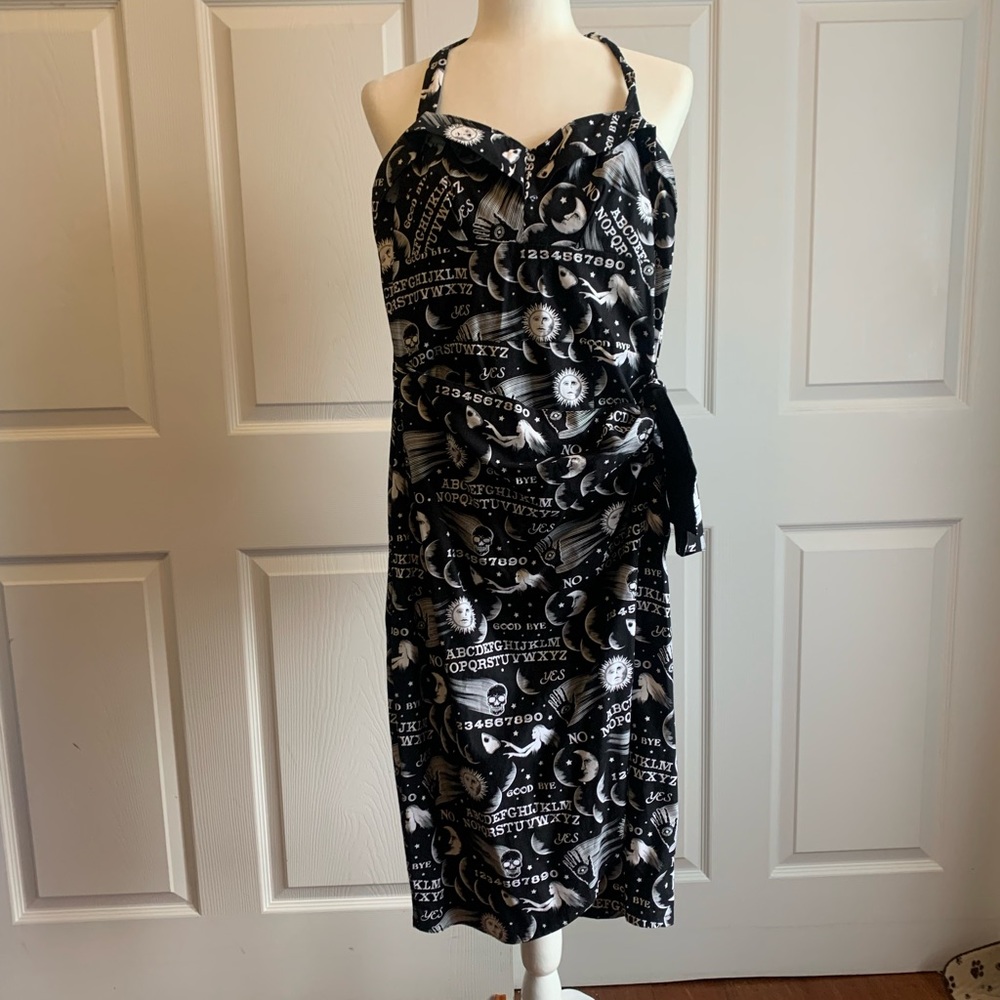 Vintage style gothic sarong dress